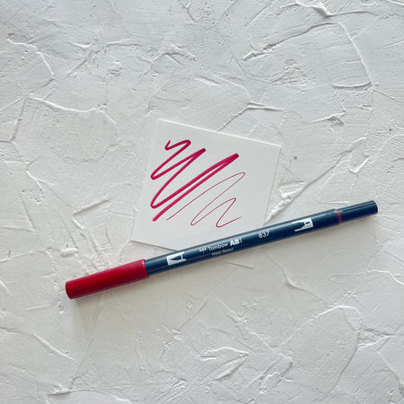 Tombow Dual Brush Pen | Wine Red