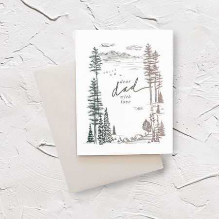 Dear Dad, With Love greeting card