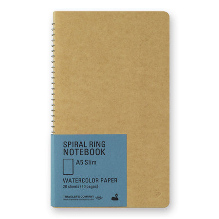 A5 Slim Watercolor Paper Notebook