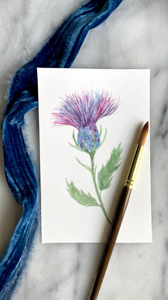 Wildflower Watercolor Painting 08/08