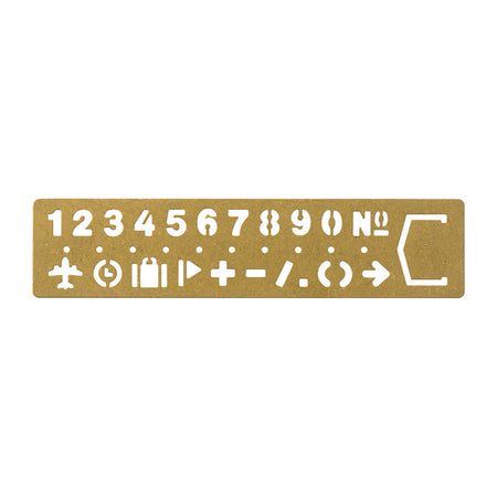 Brass Bookmark | Numbers