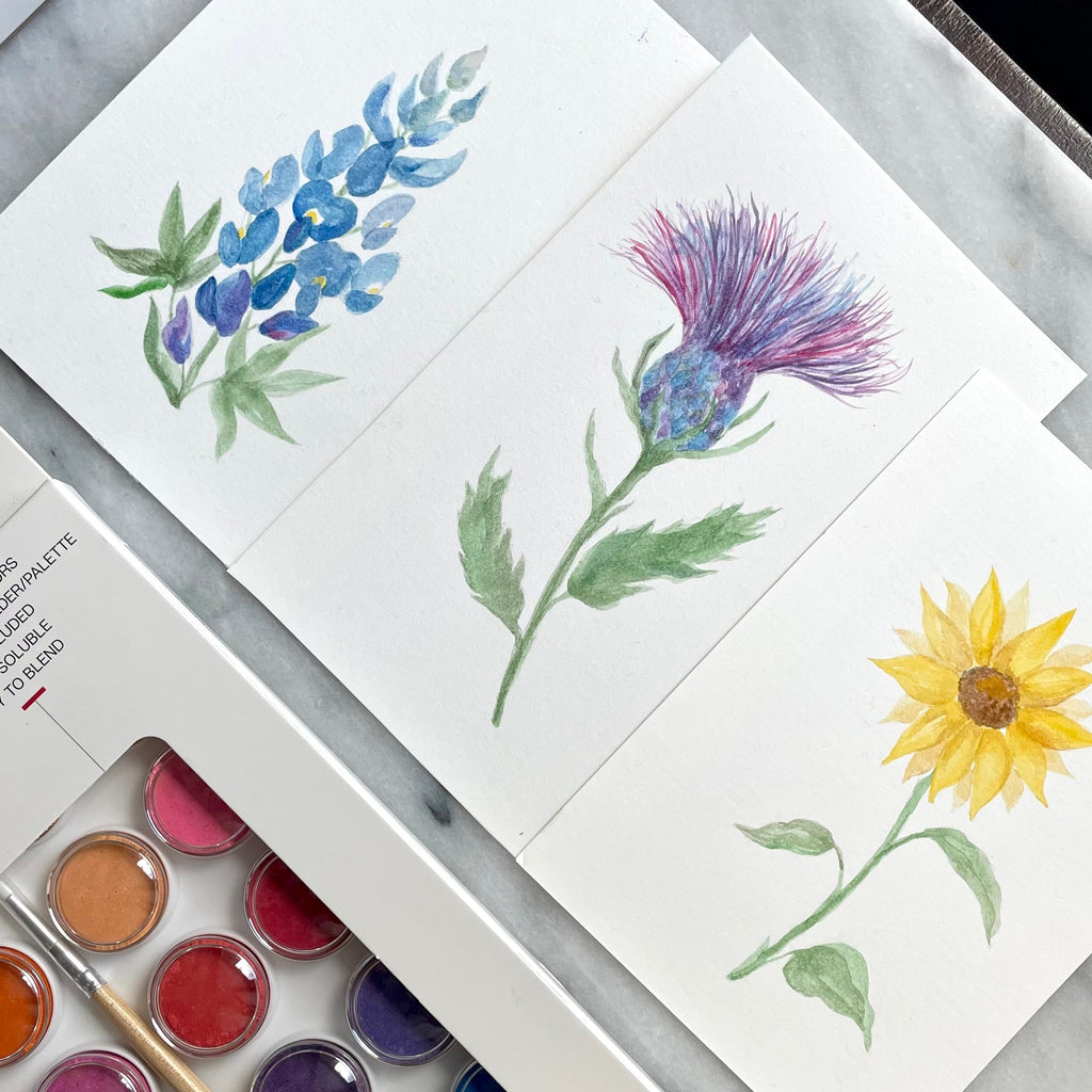Wildflower Watercolor Painting 08/08