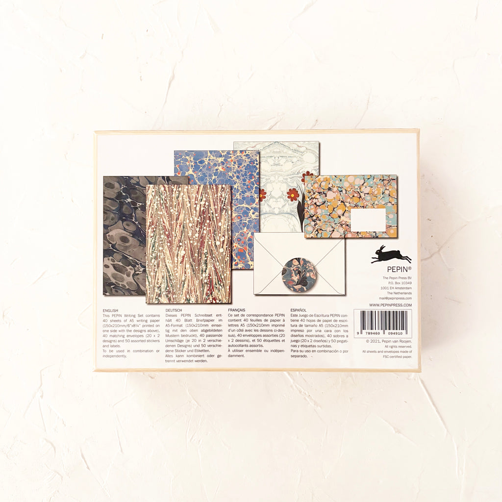 Marbled Paper Letter Writing Set