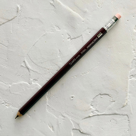 Wine colored pencil on textured background