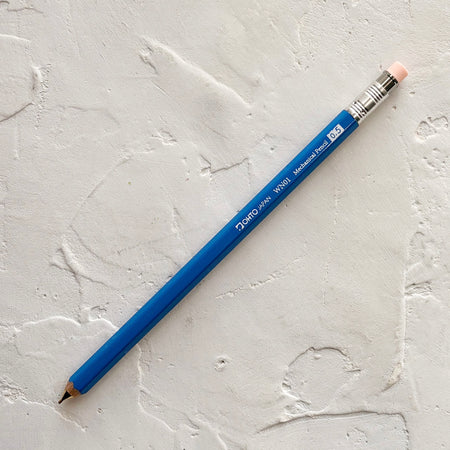 blue pencil on textured background