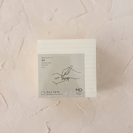 Memo pad on textured background