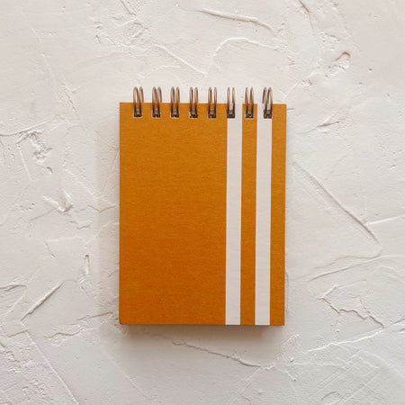 Mini Jotter | Striped Pattern | Saffron