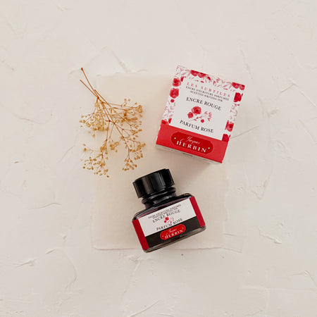 Ink bottle labeled 