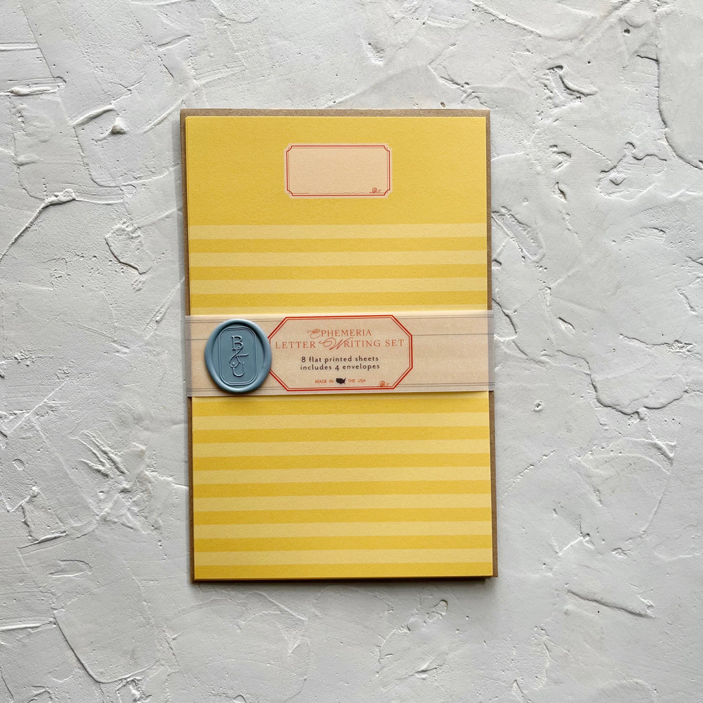 Yellow Lined Ephemeria Letter Writing Kit
