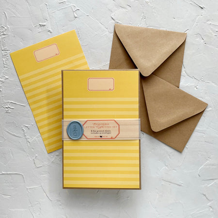 Yellow Lined Ephemeria Letter Writing Kit