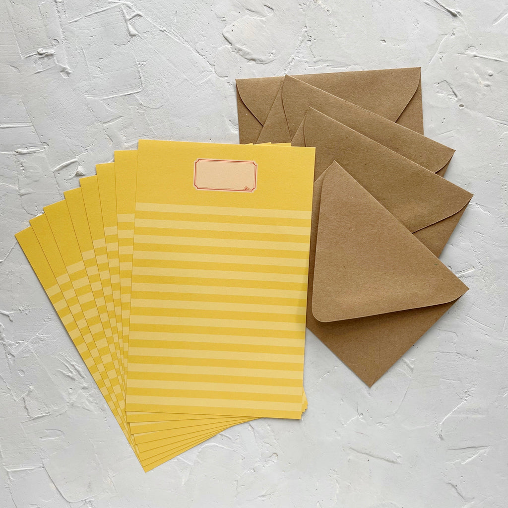 Yellow Lined Ephemeria Letter Writing Kit