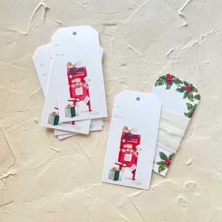 North Pole Post Mailbox Gift Tags
