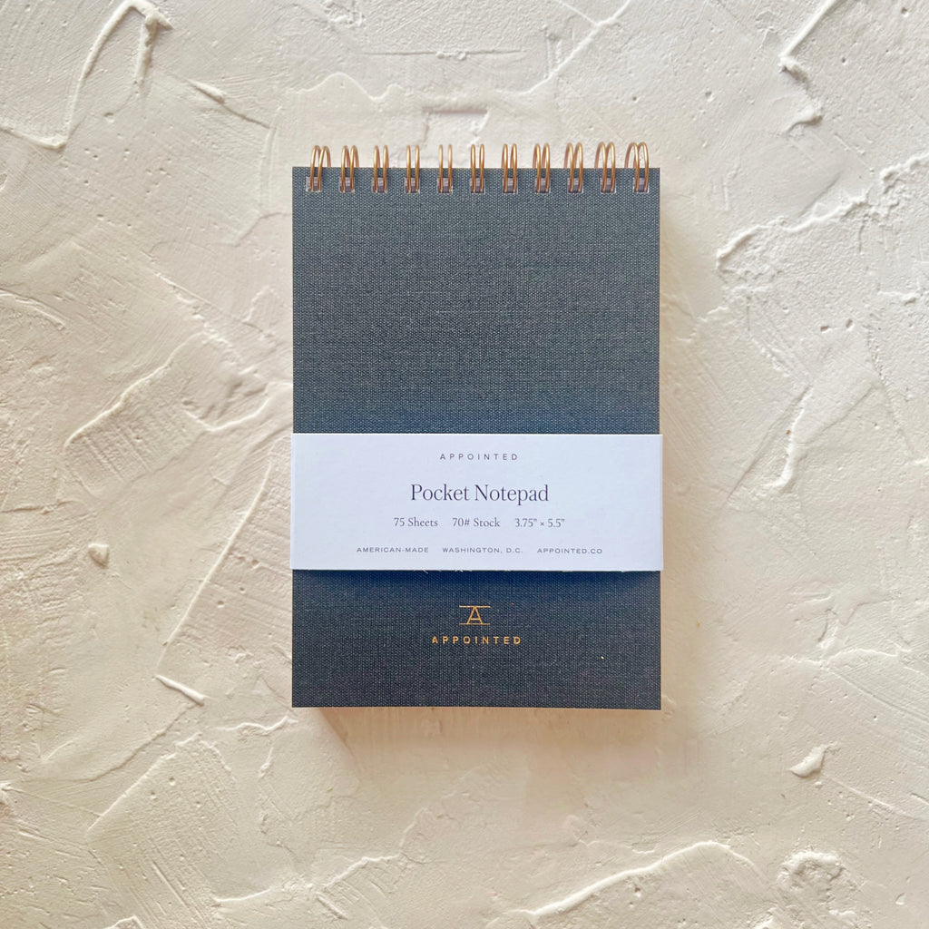 Pocket Notepad | Charcoal Gray
