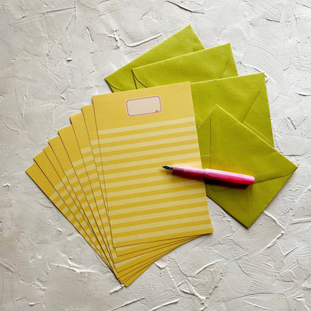 Yellow Lined Ephemeria Letter Writing Kit