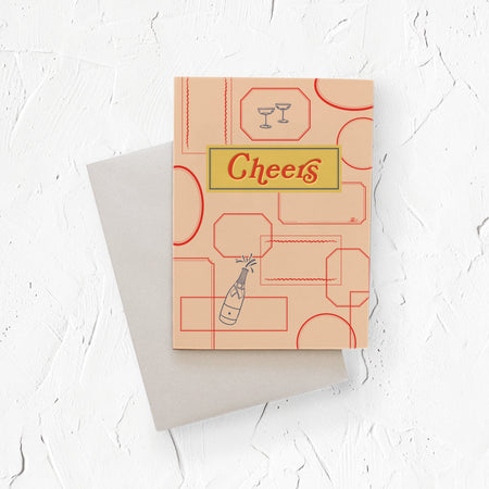 Cheers vintage style congratulations greeting card