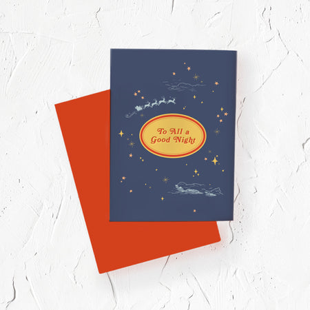 To All A Good Night holiday greeting card