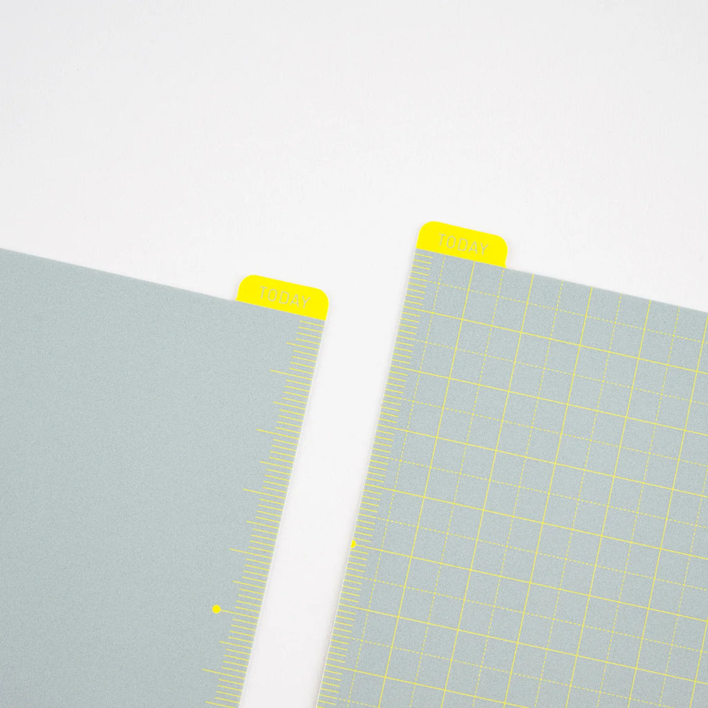 Hobonichi Pencil Board for Weeks | Ice Gray x Yellow