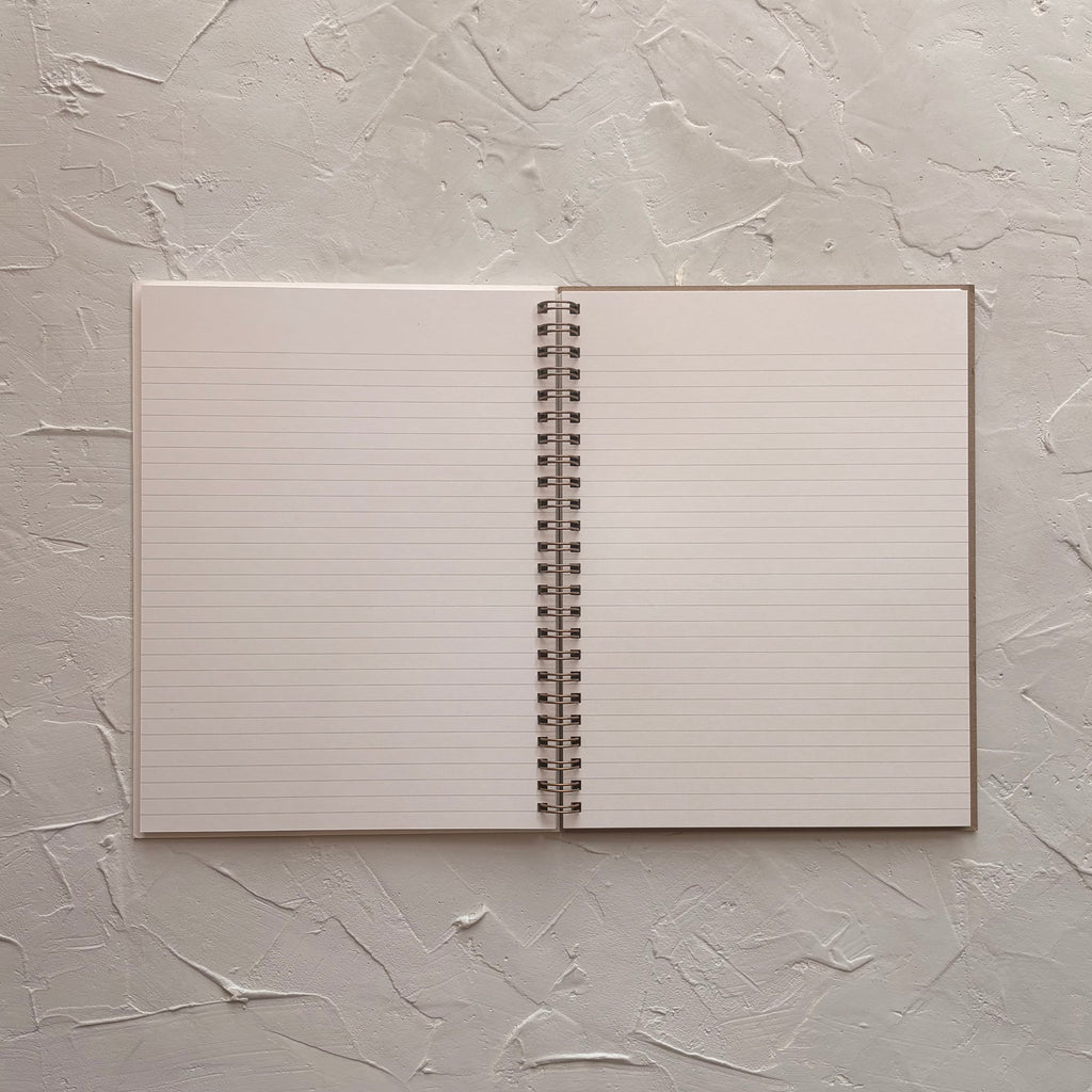 Lined Notebook | Striped | Saffron