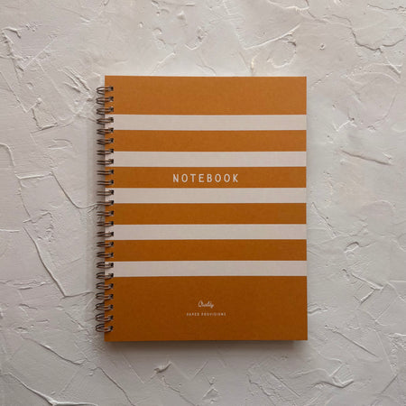 Lined Notebook | Striped | Saffron
