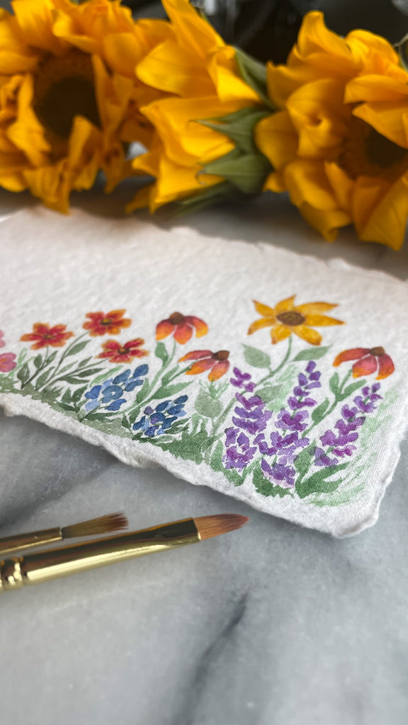 *SOLD OUT* Wildflower Watercolor Painting 07/11