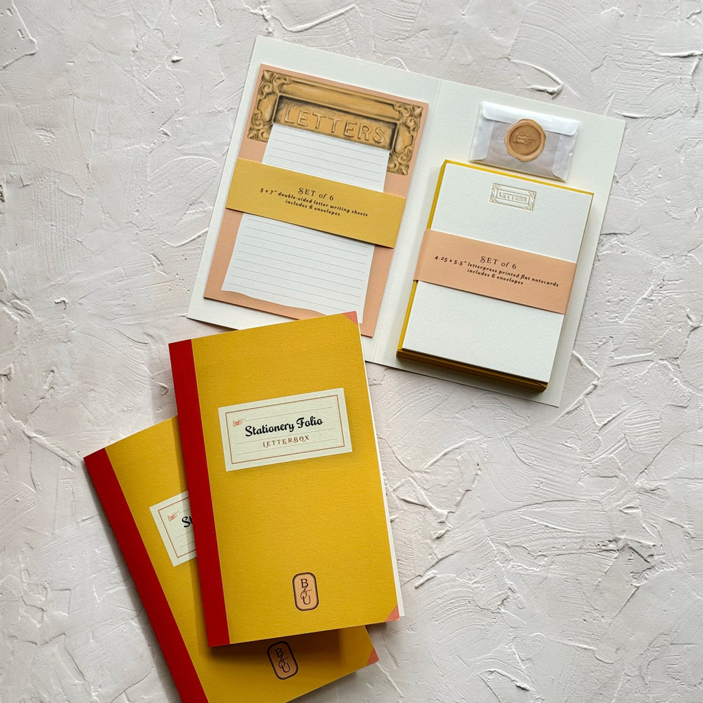 Letterbox Stationery Folio, Set of Letter Writing Sheets and Cards