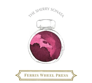 ink swatch of "the sherry sonata" - dark pink 