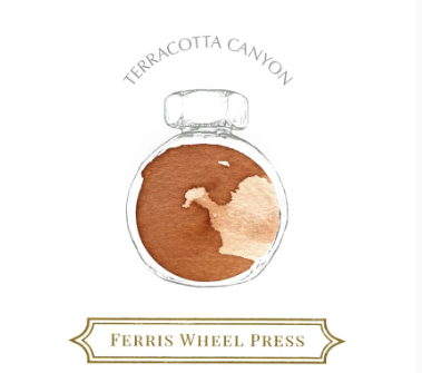 ink swatch of terracotta canyon - medium camel brown color