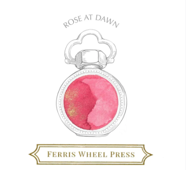 in swatch of rose at dawn - light pink with glitter