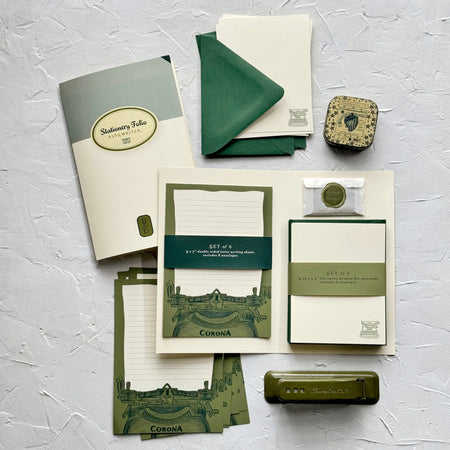 Typewriter Stationery Folio, Set of Letter Writing Sheets and Cards