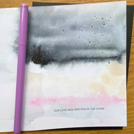 Love Written in the Stars Greeting Card