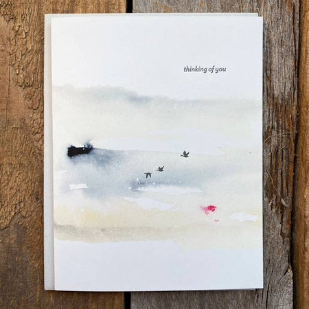 Thinking of You Watercolor Greeting Card