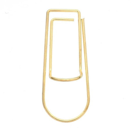 Large gold paper clip.
