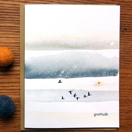 Gratitude Watercolor Thank You Greeting Card