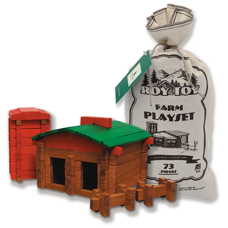 Roy Toy Farm Lincoln Logs Bag