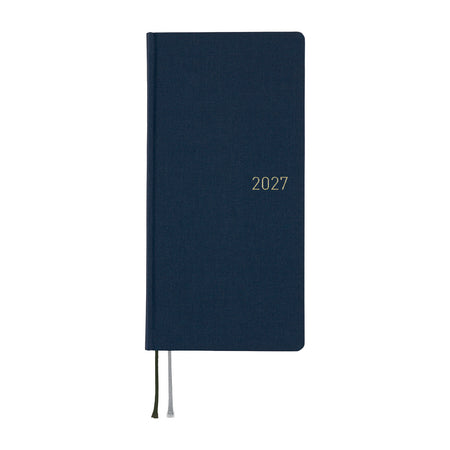 Hobonichi Techo Weeks Woven Hardcover Book 2027 | Midnight Blue