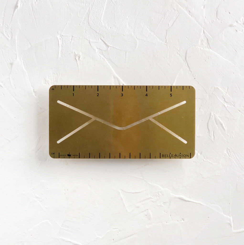 Brass Envelope Ruler – Belle & Union Co.