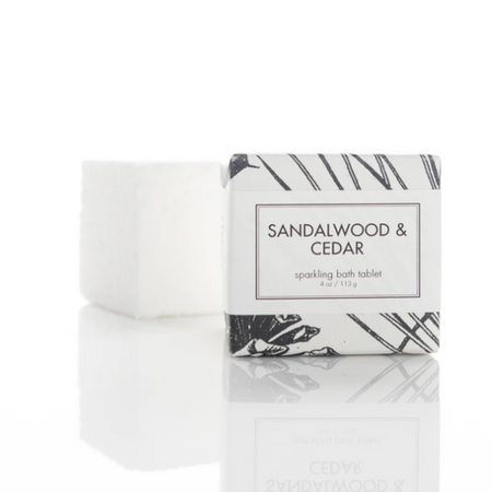 Sparkling Bath Cube | Sandalwood & Cedar
