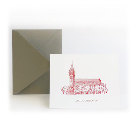 Rectangle shape stationary set available in various colors showcasing famous Texas landmarks.
