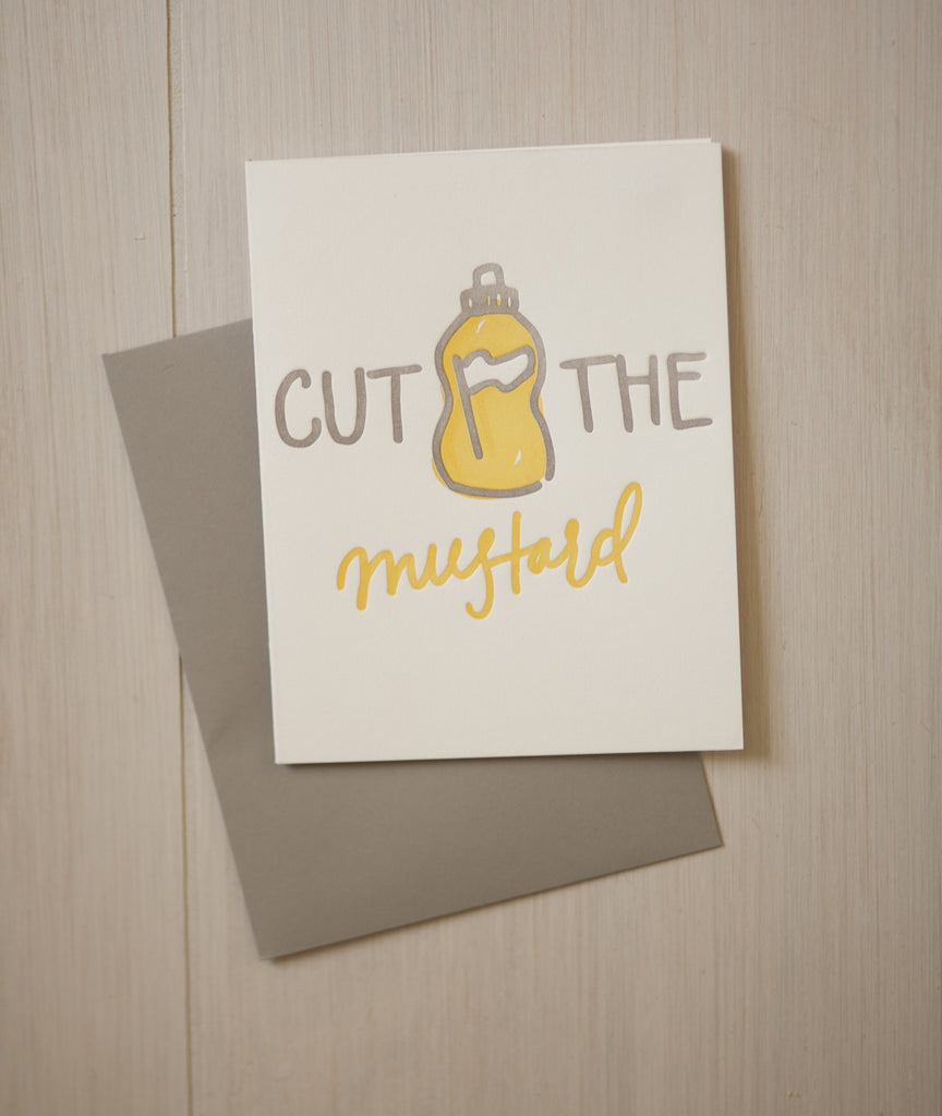 Cut the Mustard Greeting Card