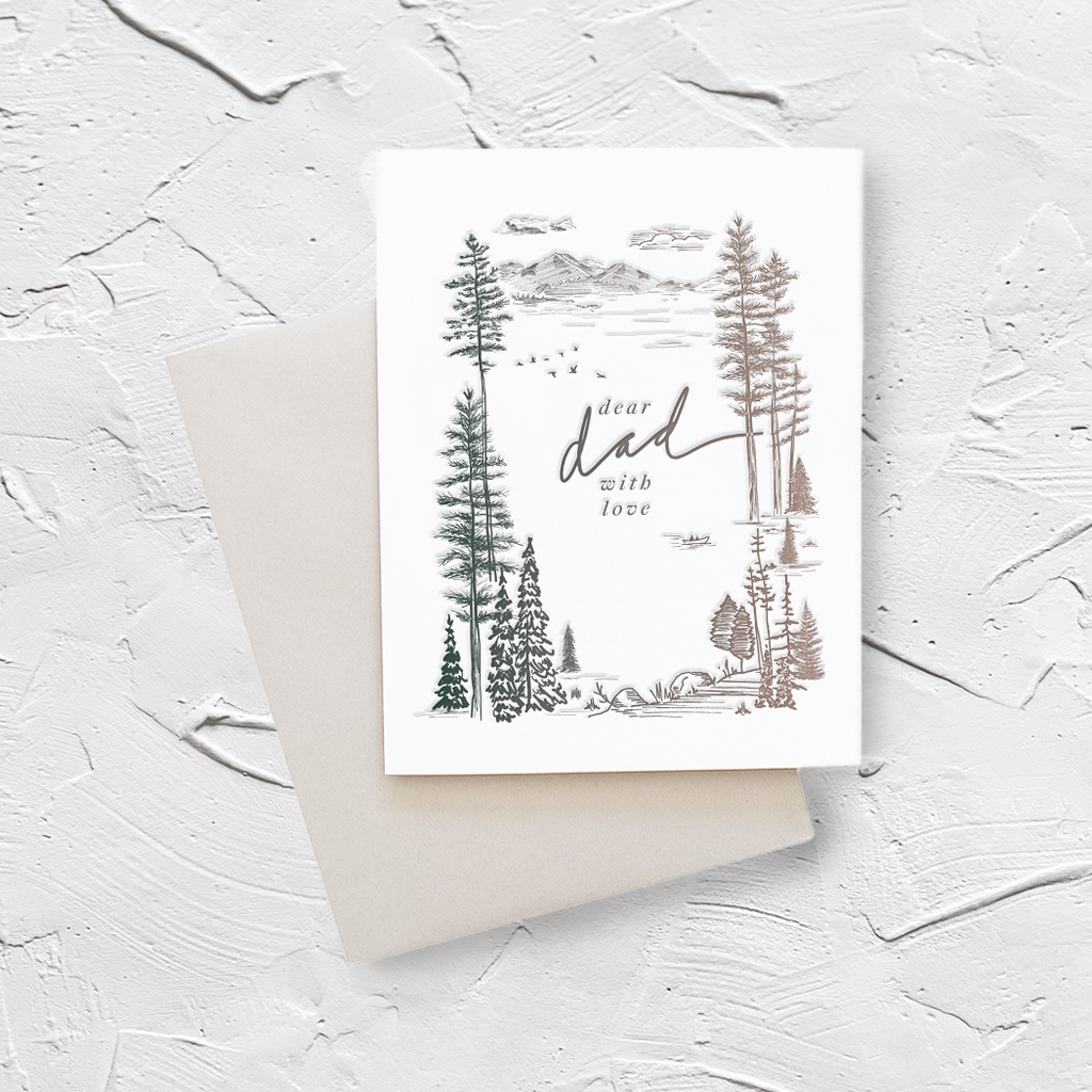 Dear Dad, With Love greeting card