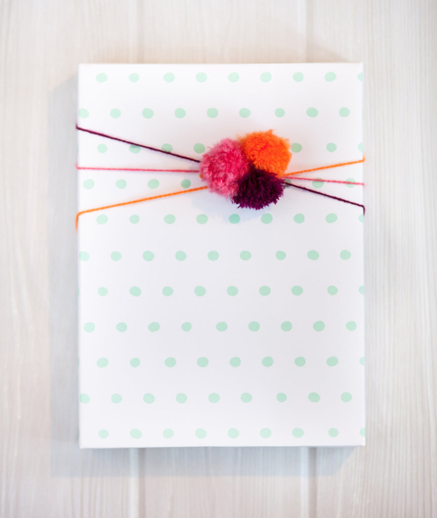 Dots Mint Gift Wrap