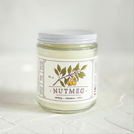 Nutmeg & Vanilla candle, 7.5 oz