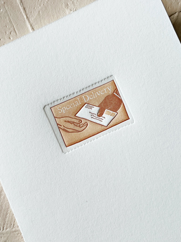 Special Delivery Postage Stamp Greeting Card