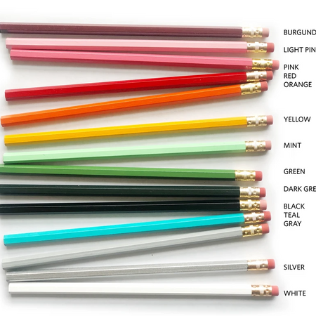 Pencil set available in various colors per custom order.