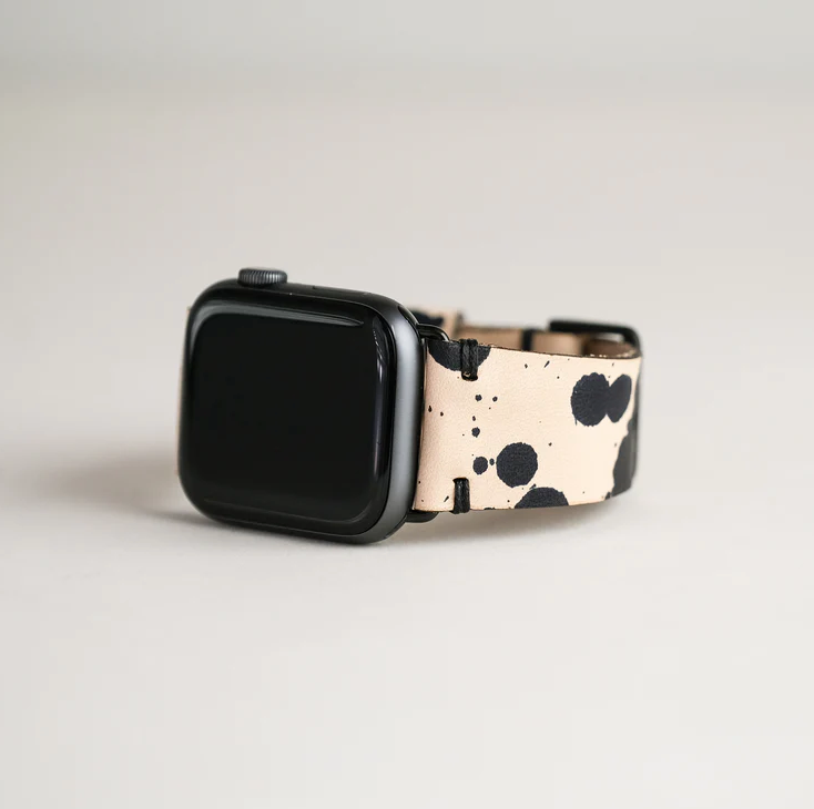 Apple Watch Band, Splatter Dyed Leather (44mm/42mm)