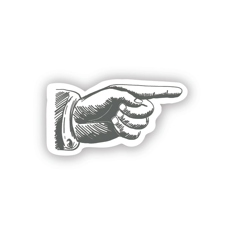 Hand Point Stickers Pointing Hand Sticker Set – Belle & Union Co.