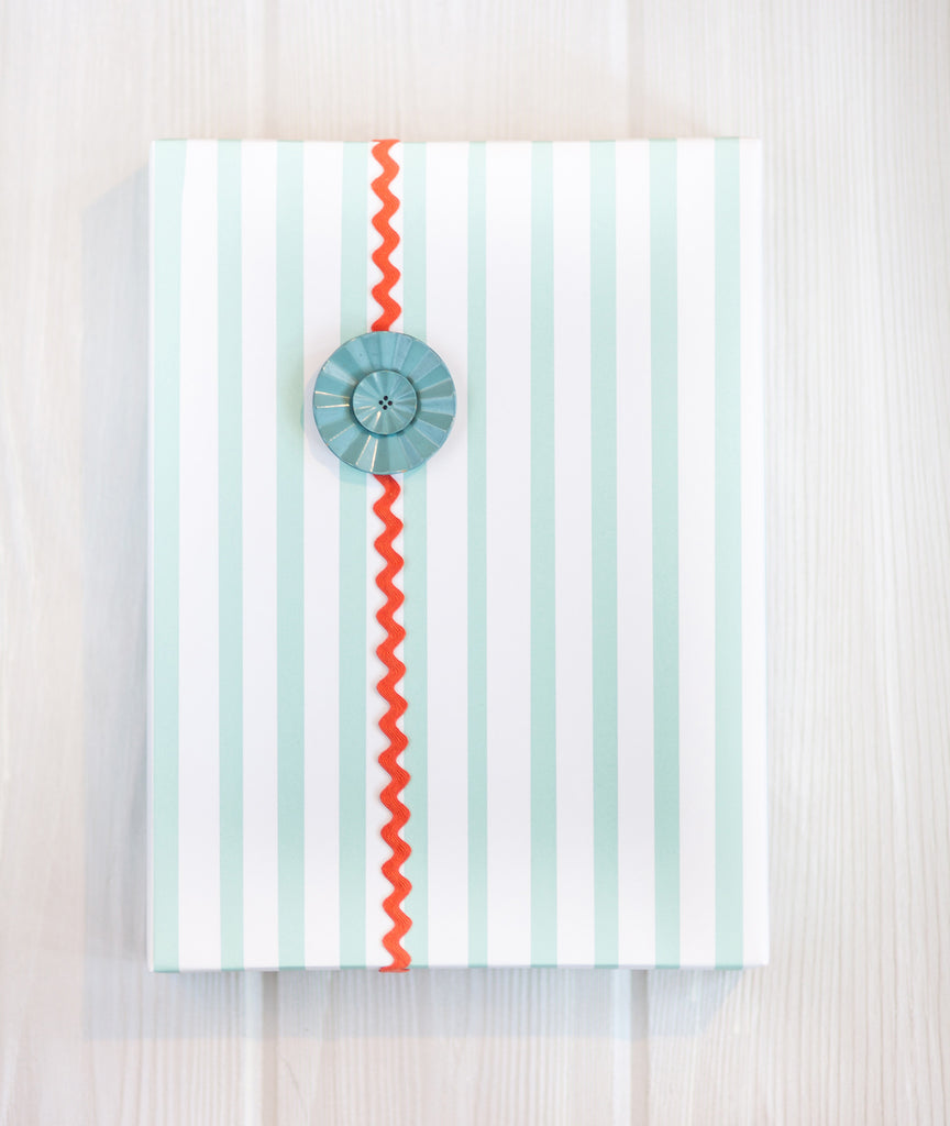 Stripes Blue Gift Wrap
