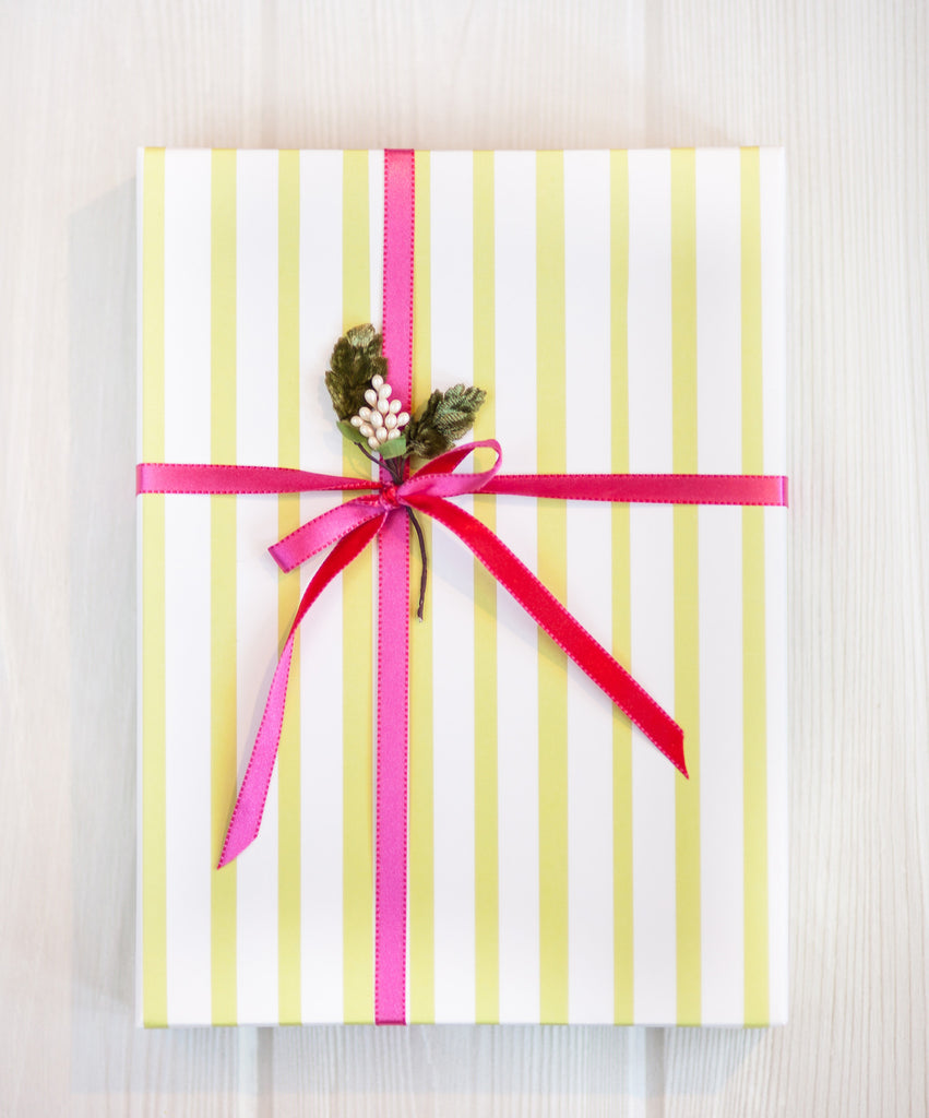 Stripes Green Gift Wrap