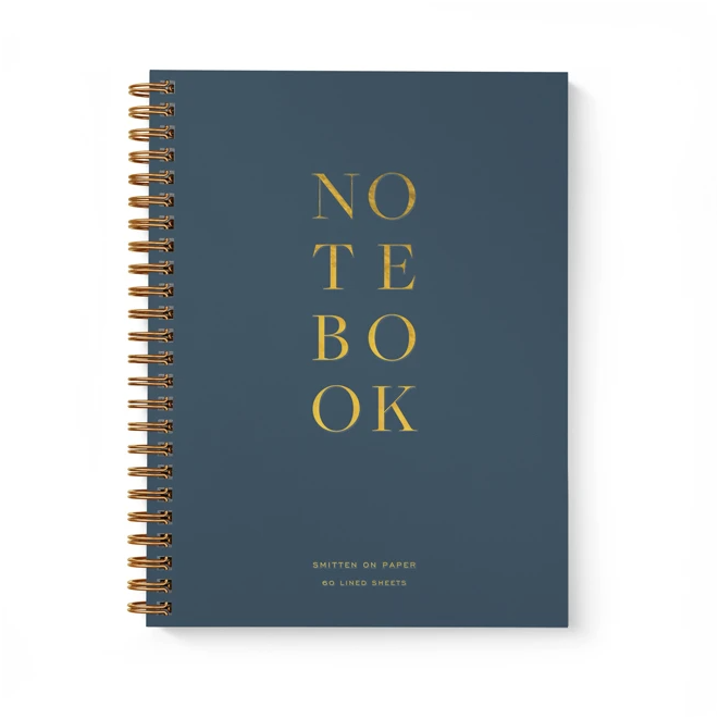 Blue cover with gold foil text saying, 